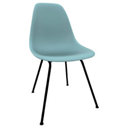 Vitra Eames DSX 43cm Side Chair Ice Grey / Black
